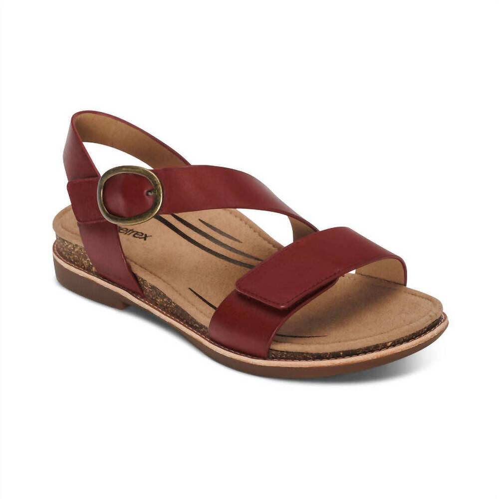 NEW AETREX women's tamara sandal in red